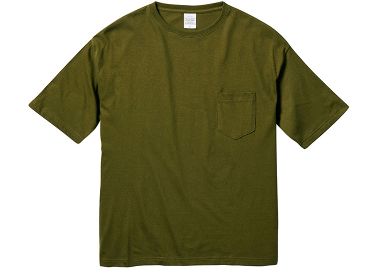 5.6オンス ビッグシルエット Tシャツ（ポケット付）